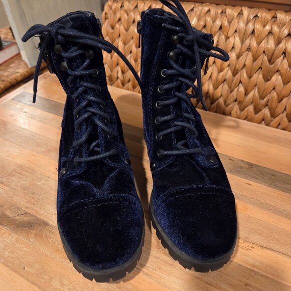 Velvet Ankle Boots - Picture 1 of 6
